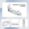 Kinmade Barn Door Bottom Floor Guide Brushed Nickel,Flush Bottom Design,Adjustable