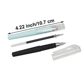 Maydahui 10 Pcs Mini Portable Pocket Pens Tremor Parkinson Pens Arthritis Hands Gel Pen Short Fat Pen Black Ink for Shcool Office Supplies