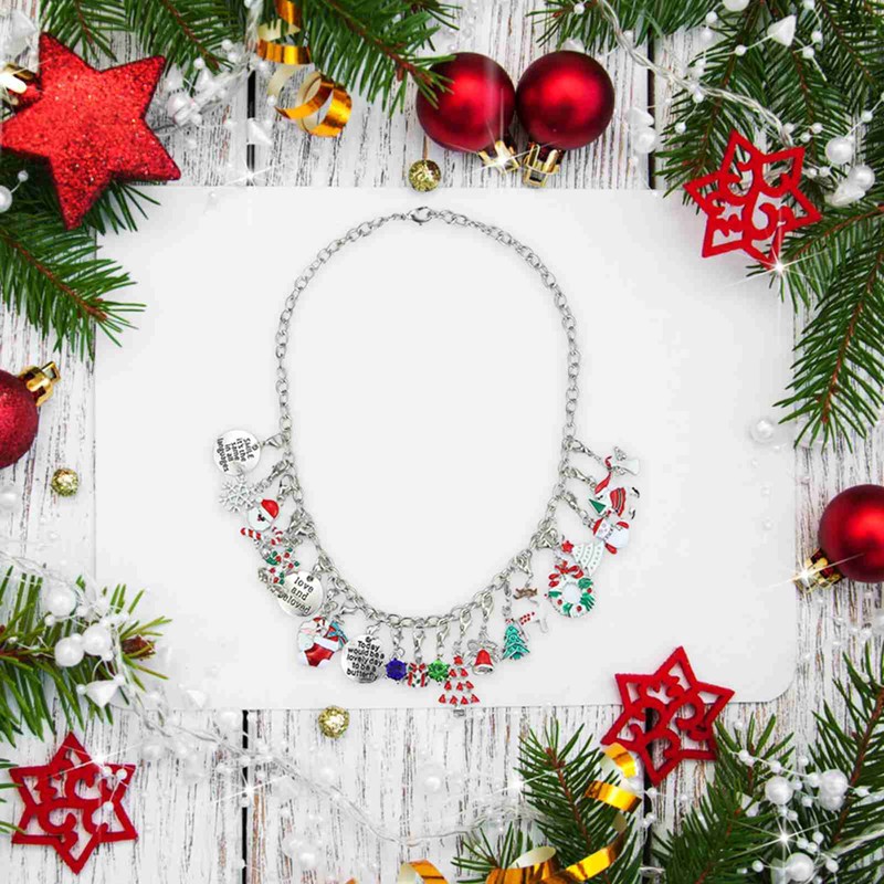 Advent Calendar Xmas Countdown Calendar Xmas Themed DIY Charm Bracelet
