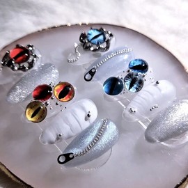 [Handmade nail tips] gaze on [ ] - square / [수제네일팁] gaze on [ ] - 스퀘어