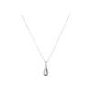 Gold&Deer 14KGP Amber Drop Long Necklace White Gold / 골드앤디어