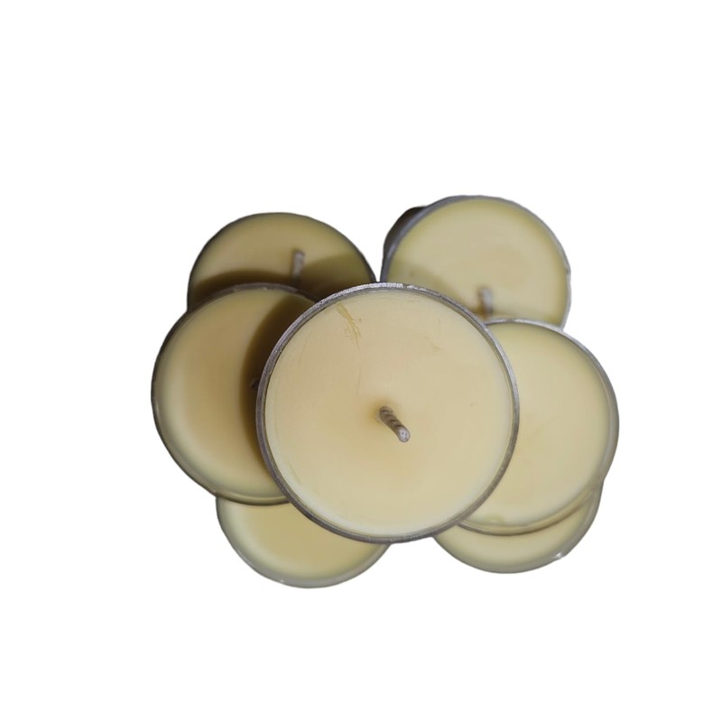 Pure Natural 100% Beeswax Tea Lights 50 Pack Candles