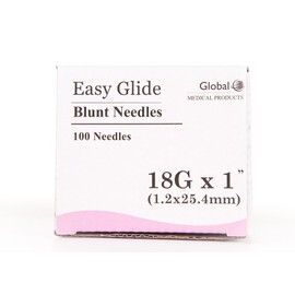 (Qty 25) 18 ga x 1" Dispensing Needle, Blunt Tip