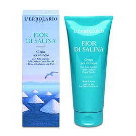 L'Erbolario Fior Di Salina Body Cream - Soothing Sea Salt Moisturizer for Dry Skin - Calcium and Magnesium-Rich - With Hydrating Cocoa Butter - 6.7 oz