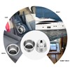 Amarine Made 4pcs Stainless Steel Cup Drink Holder with Drain