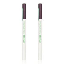 Innisfree Flat Eyebrow Pencil 0.3g No. 6 Before Dawn Urban Brown 2 pcs / 이니스프리 납작 아이브로우 펜슬 0.3g 6호 동트기 전 어반 브라운 2개