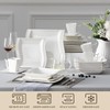 MALACASA Ivory White Dinnerware Sets, 30-Piece Porcelain Plates and Bowls