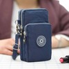 Mini Crossbody Bag Phone Pouch Multi Auxiliary Bag KK182 4.Navy 2ea