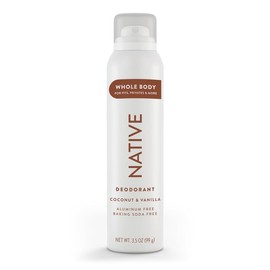 Native Whole Body Deodorant Spray Contains Naturally Derived Ingredients | Deodorant for Men & Women, 72 Hour Odor Protection, Aluminum Free with Coconut Oil and Shea Butter | Coconut & Vanilla