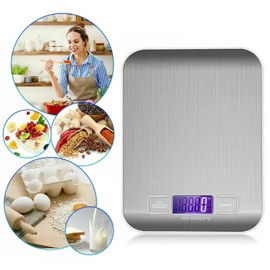 Digital Kitchen Scales, 10Kg Kitchen Food Premium Steel Electronic Scale with LCD Display, Weighing Scale for Baking Cooking and Jewelry with10kg Weight Capacity for Home Office and Kitchen