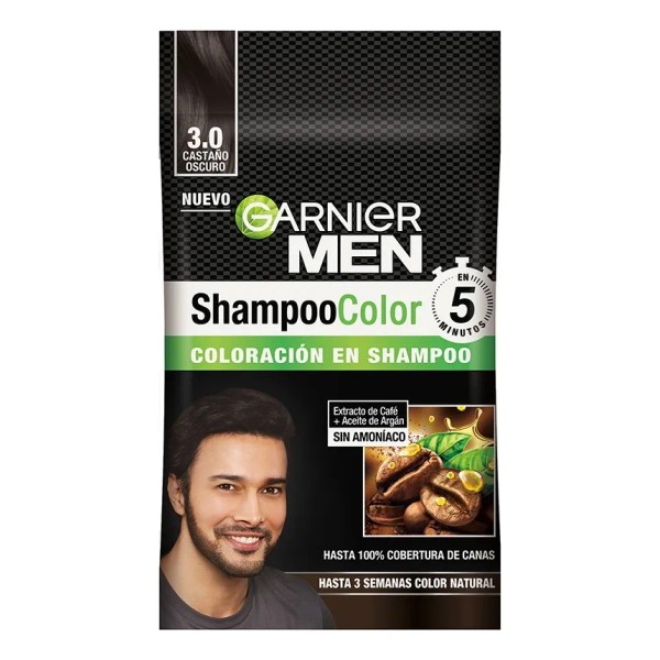 Garnier Men Tinte Para Cabello Sin Amoníaco Cubre 100% Canas