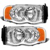 ADCARLIGHTS Headlight Assembly Compatible with 2002-2005 Dodge Ram 1500/03-05 Ram