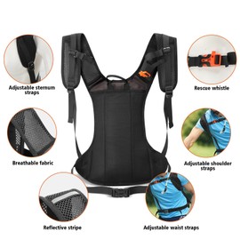 Hydration Backpack Hydration Pack Water Backpack with 2L(70-Ounce) Hydration Bladder for Men Women Kids for Running Hiking Biking Climbing