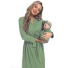 WINROLA Maternity Robe with Matching Swaddle Set, Mommy Me Set