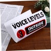 jojofuny Voice Level Sticker Wall Decor for Classroom Rules Vibrant