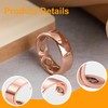 PRATORT 2 Pieces Rings Women's Magnetic Rings Lymphatic Drainage Magnetic