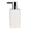 Spirella Retro Stoneware Soap Dispenser, White