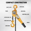 YELLOW JACKET 1.5 Ton Manual Lever Chain Hoist, G80 Galvanized