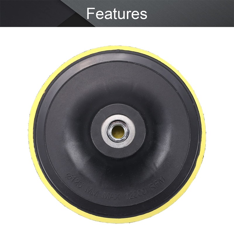 Utoolmart 5 inch Hook and Loop Backing Pad, Grinder Sanding