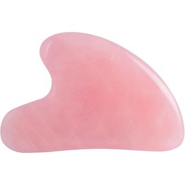 Pink Gua Sha Massage Tools: Facial, Body, Neck, and Eye Jade Stone Scrapers for Skin Care and SPA Acupuncture