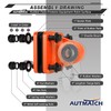 AUTMATCH D Ring Shackle Mount with Backer Plate (2 Pack)