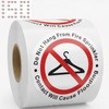150 PCS Do Not Hang from Fire Sprinkler Sign,3 inch