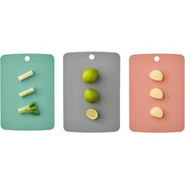 TPU Cutting Board Set of 3 – BPA Free Reversible Chopping Board – Flexible & Scratch-Resistant Cutting Mats – Heat-Resistant & Dishwasher Safe Chopping Mat – Non-Slip Kitchen Essentials – 12.2" Visit the Firgi Store