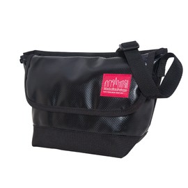 Manhattan Portage Vinyl Messenger Bag (XXS) Ver 2 With Spacious Compartment And Interior Zip Pocket Water Proof (Black)