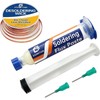 No-Clean Solder Flux Paste & Desoldering Braid Kit for Precision