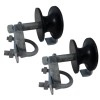 Jake Sales (2) Chain Link Rolling Gate NYLON TRACK ROLLERS: