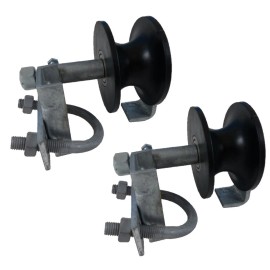 Jake Sales (2) Chain Link Rolling Gate NYLON TRACK ROLLERS: 2" x 1-5/8" Track Wheels