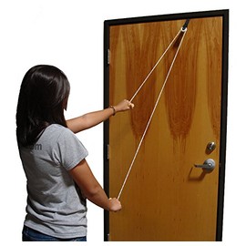 Workoutz Rehabilitation Shoulder Pulley Range of Motion Stretch Ranger Physical Therapy Aid (Regular with Wooden Handles)