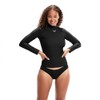 Speedo Women's Long Sleeve Rash Top, black