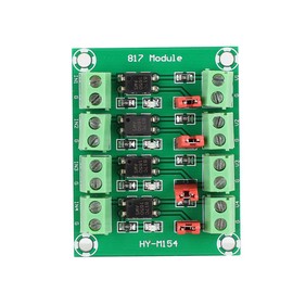 V BESTLIFE Módulo Adaptador convertidor de Voltaje de Placa de Aislamiento de optoacoplador de 4 Canales PC817 Módulo Aislado fotoeléctrico de Controlador de 3,6-30 V PC 817
