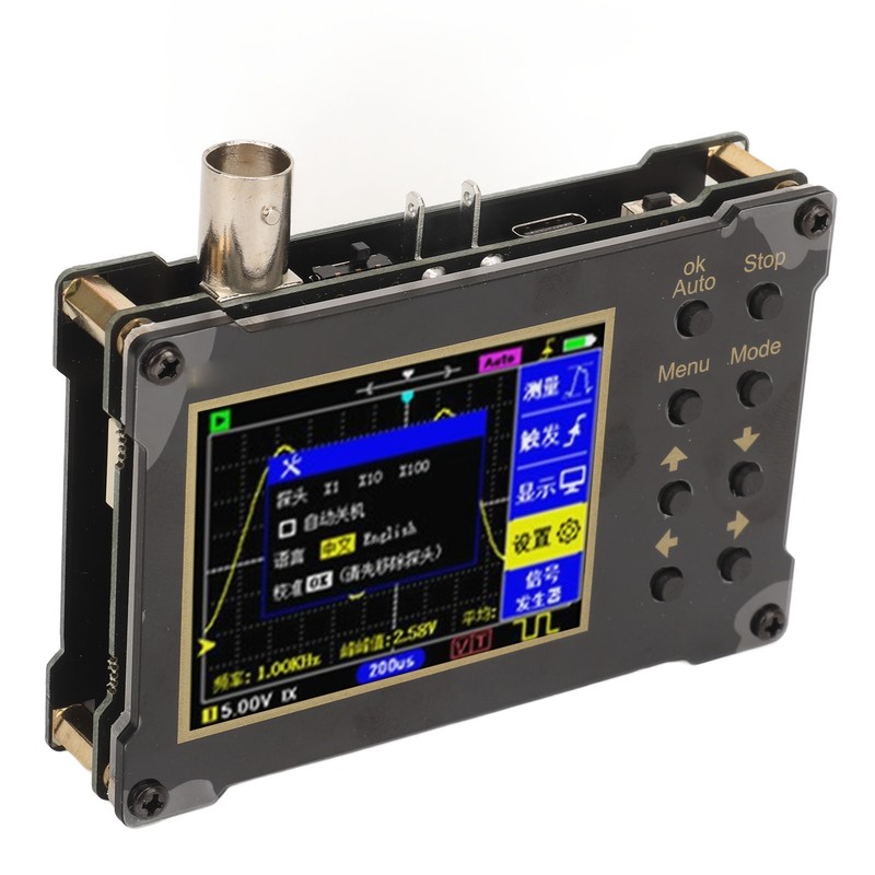 Mini Handheld Oscilloscope 40MSa/s Sampling Rate 18MHz Bandwidth PWM Signal