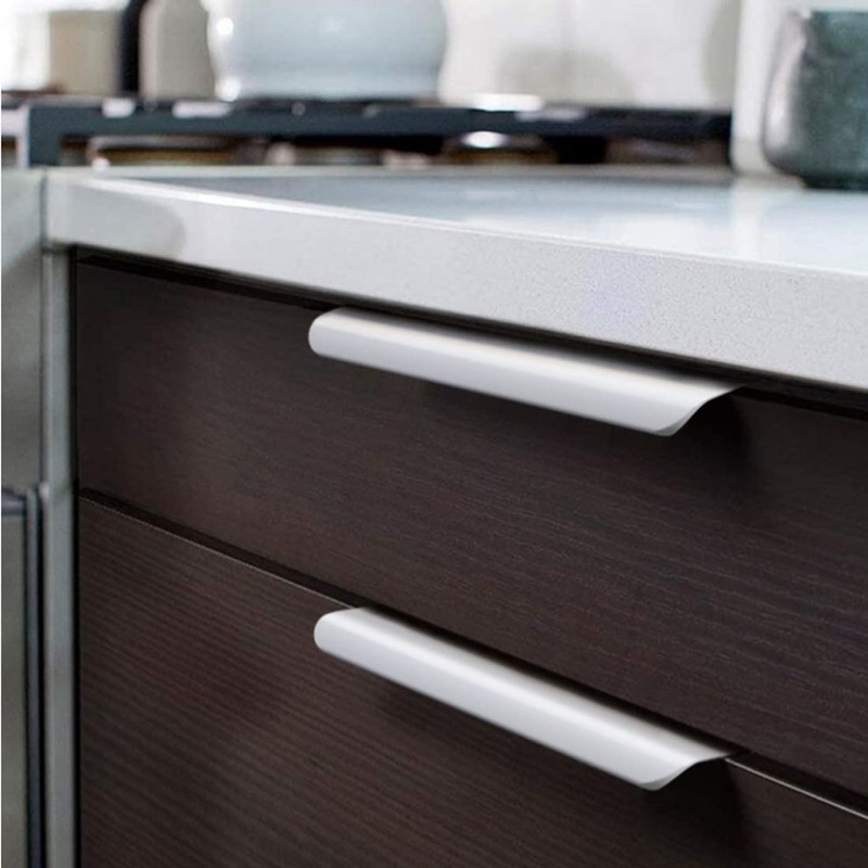 HY HUIJUN 4 Pack Furniture Recessed Concealed Handles, Cabinet Handle