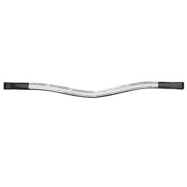 Shires Aviemore Small Diamante Browband-Black Pony