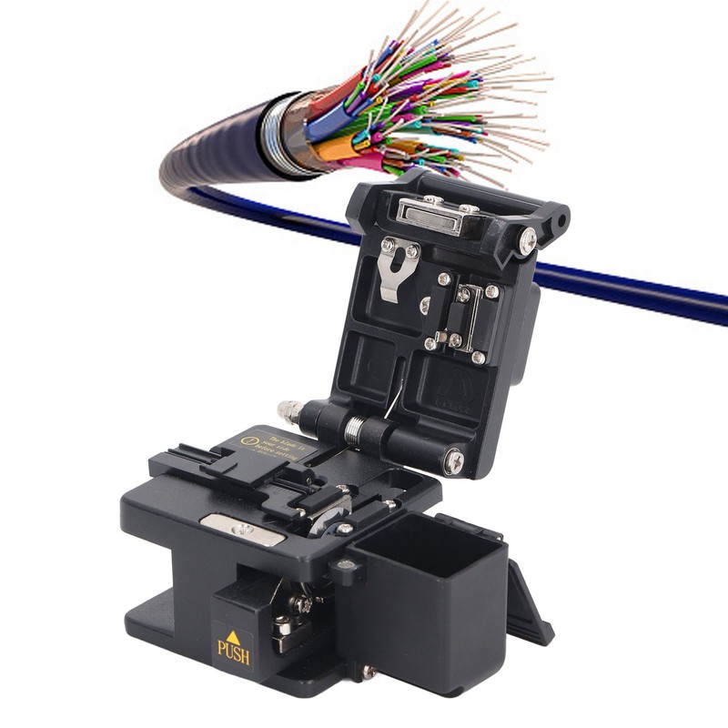 Fiber Cleaver High Accuracy Cold Splicing Hot Melting Optical Fiber