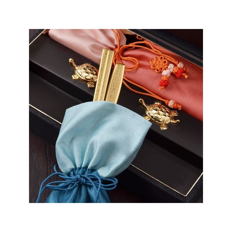 (H.jin) Hyunjin Classic Hundred Longevity and Hundred Blessings Gold Titanium