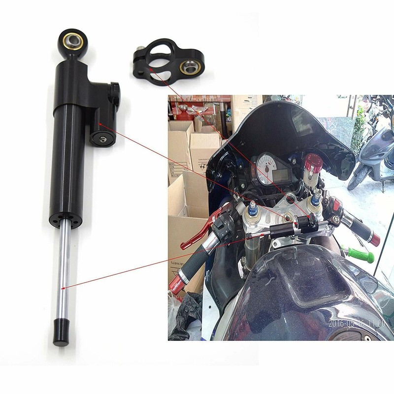 TDR Universal Fit Motorcycle CNC Steering Damper Stabilizer for Aluminium