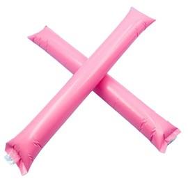 Pack of 30 Pairs Loud Plastic Inflatable Clappers Party Animation Goods Ideal for Football Party Birthday Communion (60, Pink)