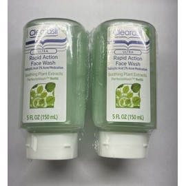 Clearasil 2 Clearasil Perfecta Wash Ultra Soothing Plant Extracts Rapid Action Face Wash