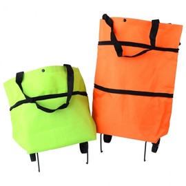 Foldable Shopping Basket Carrier Carrier Shopping Basket Orange