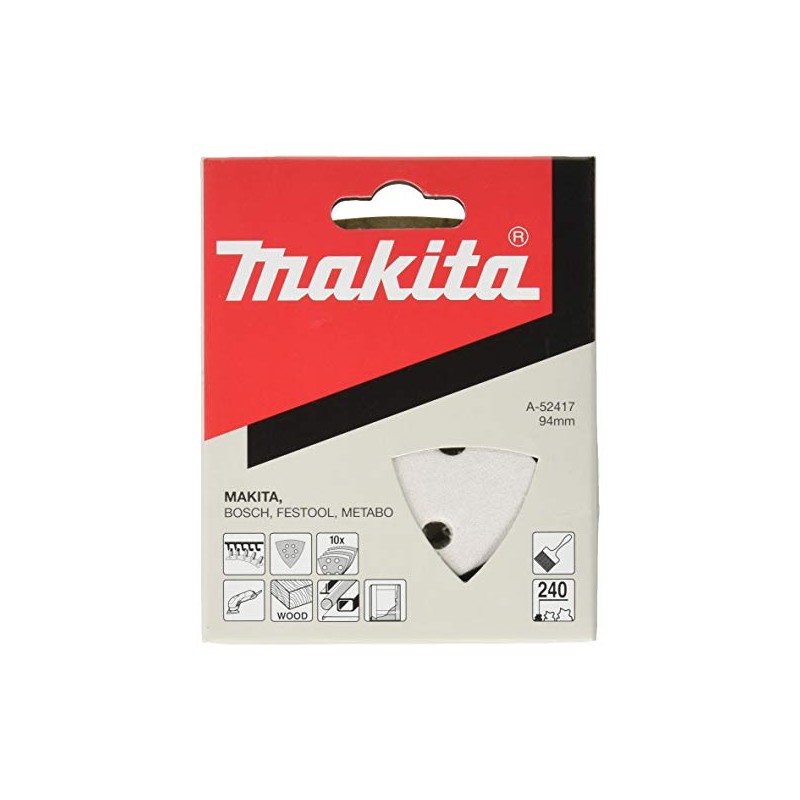 Makita A-52417 Magic Sanding Paper 240, 3.8 x 3.8 inches