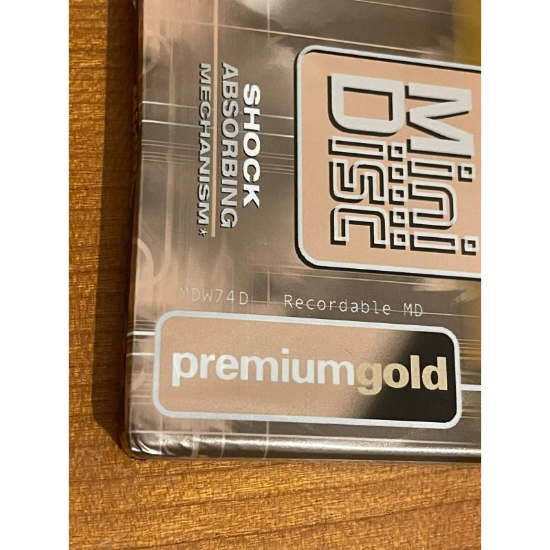 Sony New Sony Premium Gold MiniDiscs 74 minute Minidiscs Gold
