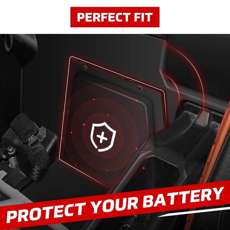 XUTVOTOR Can Am X3 Battery Cover, Plastic Black Battery Cover