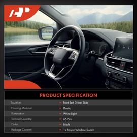 A-Premium Master Power Window Switch Compatible with Hummer H2 2003 2004 2005 2006 2007, Front Left Driver Side