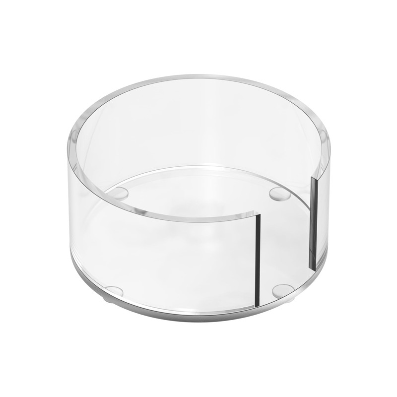 GRAHAM DESIGN Scalloped Acrylic Drink Coaster Set 4‑Pack with Circular