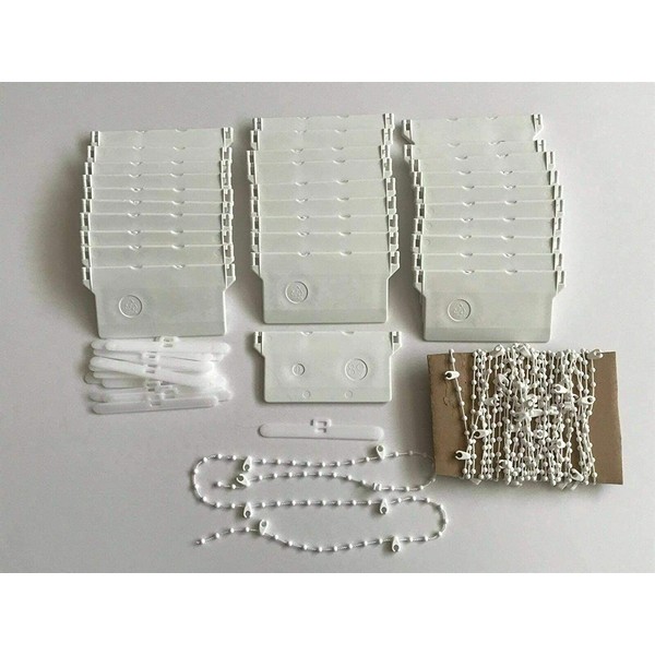 VERTICAL BLIND BOTTOM WEIGHTS AND CHAINS REPAIR KIT SPARE PARTS - 89 MM WIDE (20 KIT)