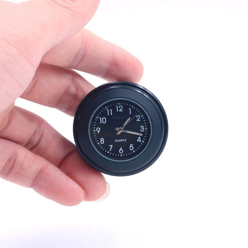 ANCLLO Car Dashboard Clock, Classic Small Round Table Onboard Quartz